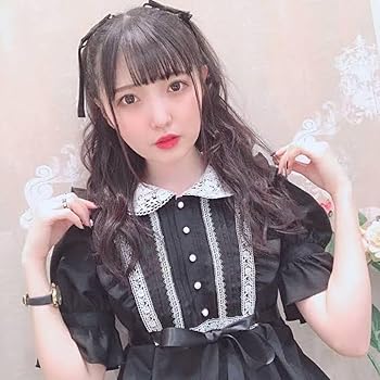 Amazon.co.jp: レース襟フリルワンピース シークレットハニー